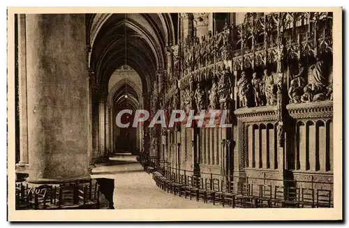 Cartes postales Chartres Interieur de la Cathedrale La Deambulatoire