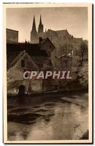 Ansichtskarte AK Chartres matinee de Printemps sur les bords de l&#34Eure