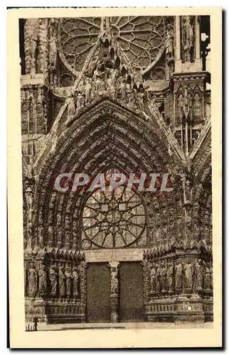 Ansichtskarte AK La Ville Renaissante Reims La Cathedrale Le Grand Portail