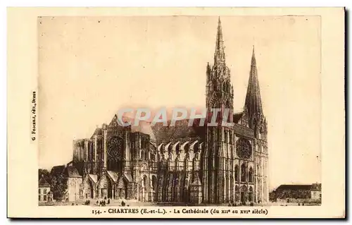 Cartes postales Chartres la Cathedrale