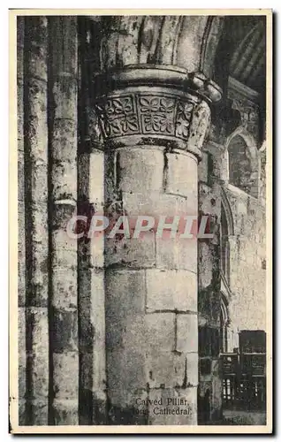 Ansichtskarte AK Carved Pillar Iona Cathedral Irlande