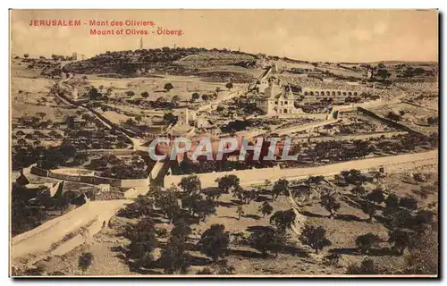 Cartes postales Jerusalem Mont Des Oliviers