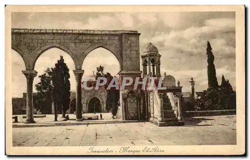 Cartes postales Jerusalem Mosque El Aksa