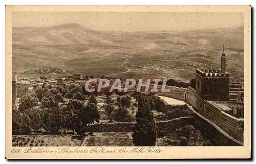 Cartes postales Bethleem Champs Des Pasteurs Et La Grotte Du Lait