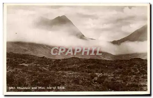 Cartes postales Mountain ans Mist isle of Skye Irlande