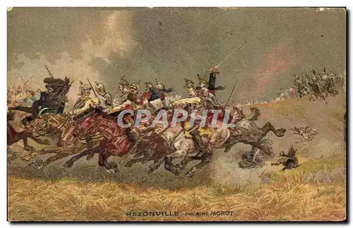 Cartes postales Rezonville Aime Morot Militaria Dragons