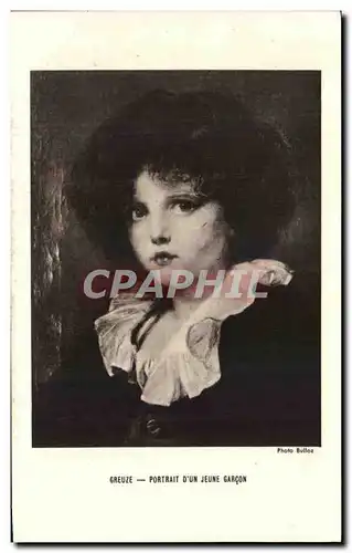 Cartes postales Greuze Portrait D&#39Un Jeune Garcon