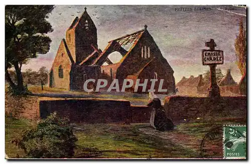 Cartes postales Petires Eglises Les ruines