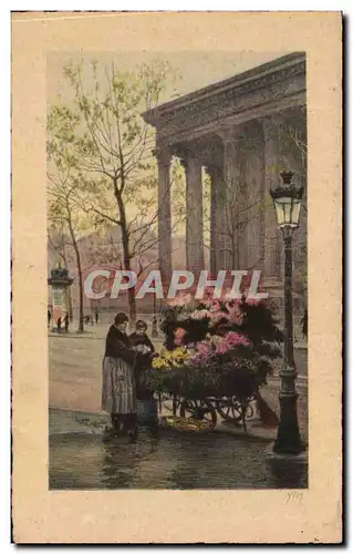 Cartes postales Paris La Bouquetiere De La Madeleine