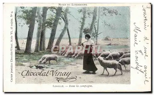 Cartes postales Musee Du Luxembourg Lerolle Dans La Campagne Moutons