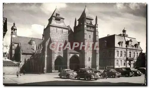 Cartes postales Saint Brieuc La Cathedrale et l&#39Hotel de Ville