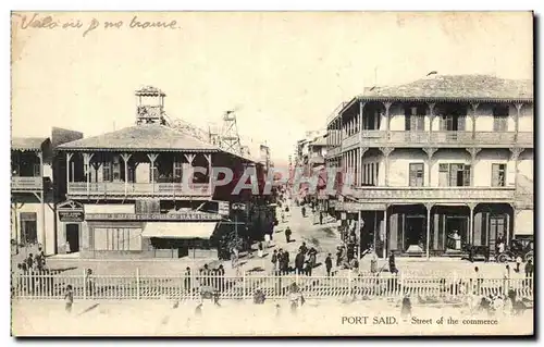 Ansichtskarte AK Port Said Street Of The Commerce Egypte Georges Bakirtz
