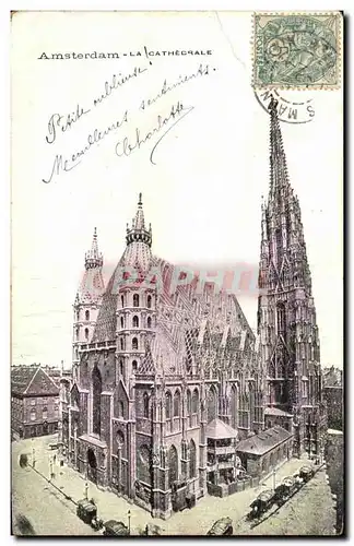 Cartes postales Amsterdam La Cathedrale