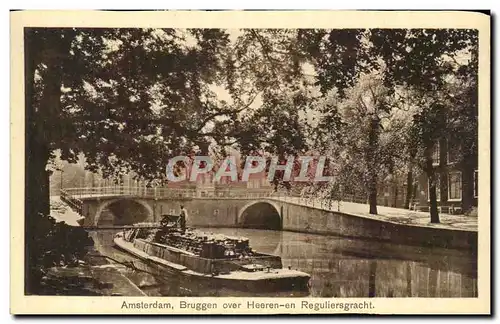 Cartes postales Amsterdam Bruggen Over Heeren En Reguliersgracht Peniche