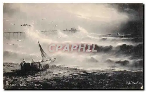 Cartes postales Rough Sea Off Deal Bateau Marine