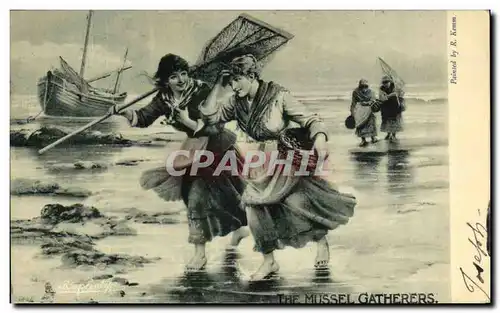 Cartes postales The Mussel Gatherers Peche