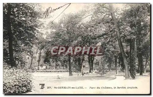 Cartes postales St Germain En Laye Parc Du Chateau Le Jardin Anglais