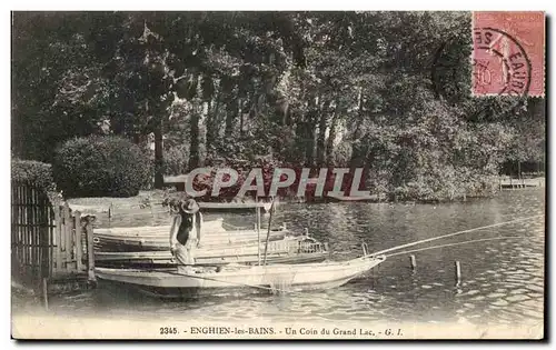 Ansichtskarte AK Enghien Les Bains Un Coin du Grand Lac