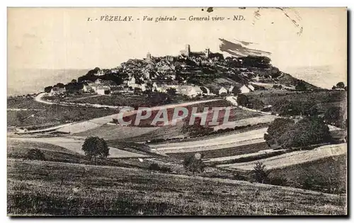 Cartes postales Vezelay Vue Generale