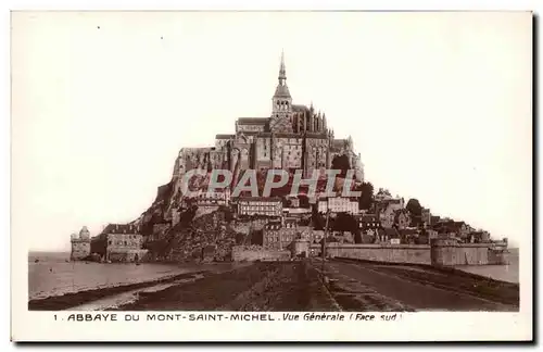 Ansichtskarte AK Abbaye Du Mont Saint Michel Vue Generale