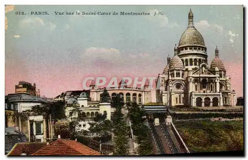 Cartes postales Paris Vue Sur Le Sacre coeur De Montmartre