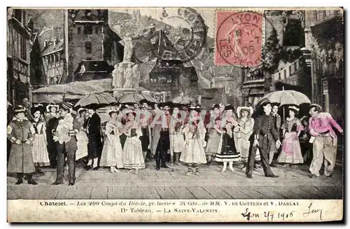 Cartes postales Chatelet Les 400 Coups Des Diable Cottens Darlay Saint Valentin Theatre