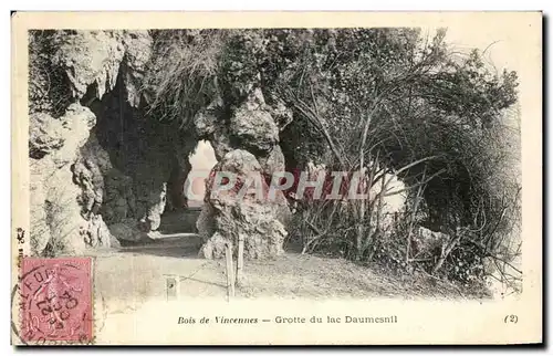 Ansichtskarte AK Bois de Vincennes Grotte du lac Daumesnil