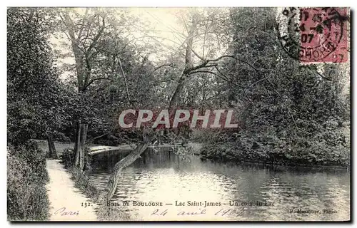 Ansichtskarte AK Bois de Boulogne lac Saint James Un Coin du lac