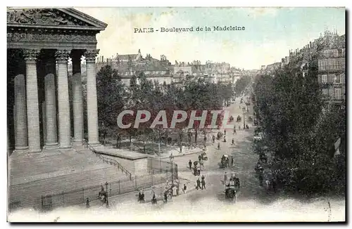 Cartes postales Paris Boulevard de la Madeleine