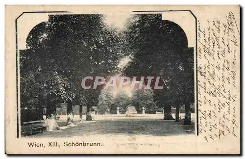 Cartes postales Wien Schonbrunn