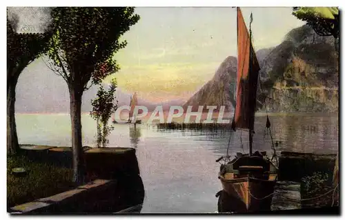 Cartes postales Bateaux Suisse