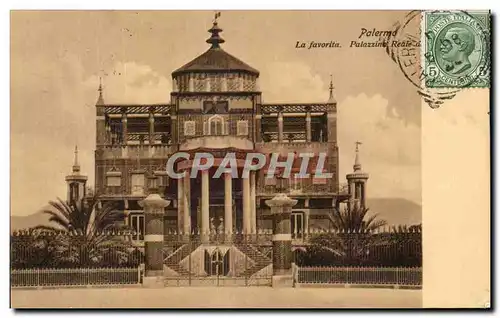 Cartes postales Palermo La Favorita Palazzinto Reale