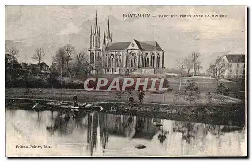 Cartes postales Pont Main Parc Des Peres Avec La Riviere