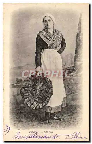 Ansichtskarte AK Folklore Costume Peche Femme