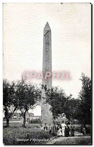 Cartes postales Obelisque D'Heliopolis a Matarieh Egypte