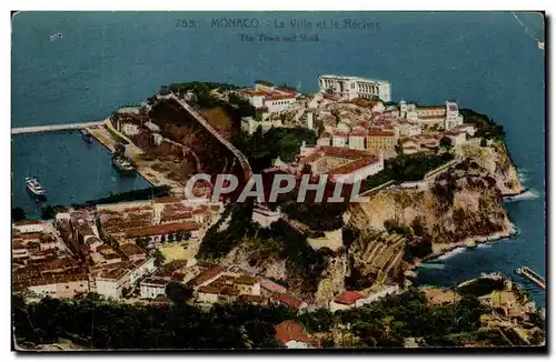 Cartes postales Monaco La Ville et le Rocher