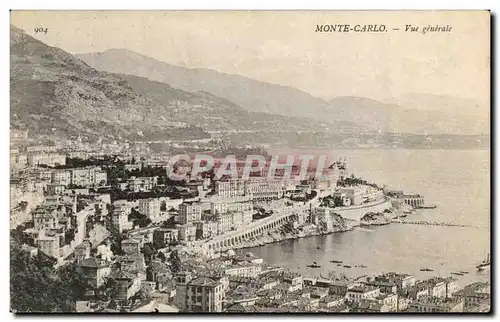 Cartes postales Mont Carlo Vue Generale