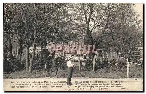 Cartes postales Tennis Enfants