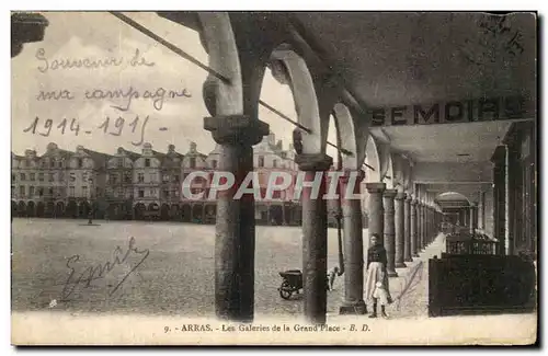 Cartes postales Arras Les Galeries de la Grand Place