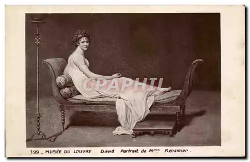 Cartes postales Musee du Louvre David Portrait de Mme Recamier