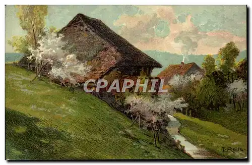 Cartes postales Fantaisie Maison a la campagne