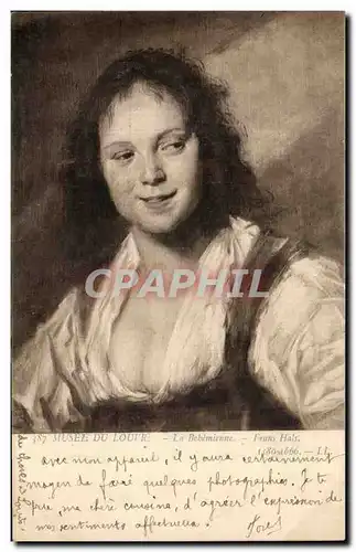 Cartes postales Musee du Louvre paris La bohemienne Frans Hals