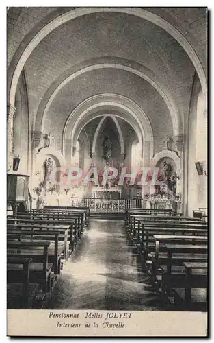 Cartes postales Pensionnat mlles Jolyet Interieur de la chapelle