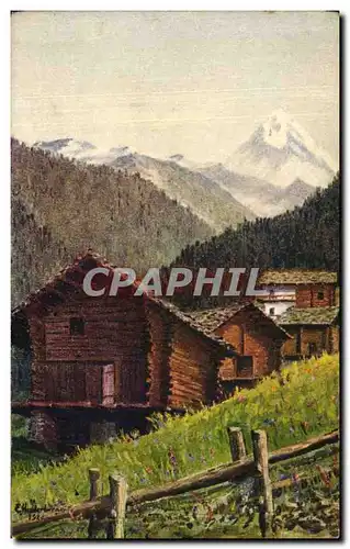 Cartes postales Fantaisie Les Hauberes et la dent blanche