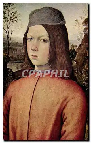 Cartes postales moderne Pinturicchio Bernardino Portrait de jeune garcon Dresde Staatliches Musee