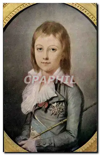 Moderne Karte Kucharski Alexandre Ecole polonaise Portrait de Louis XVII Versailles