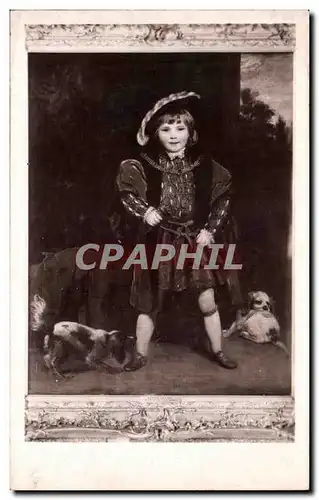 Ansichtskarte AK Fantaisie Master Crewe Reynolds Sir Joshua Enfant Chiens