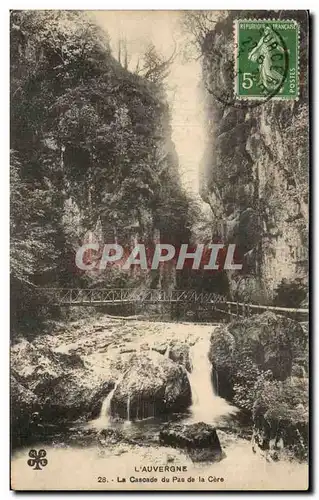 Cartes postales L&#39Auvergne La Cascade du Pas de la Cere