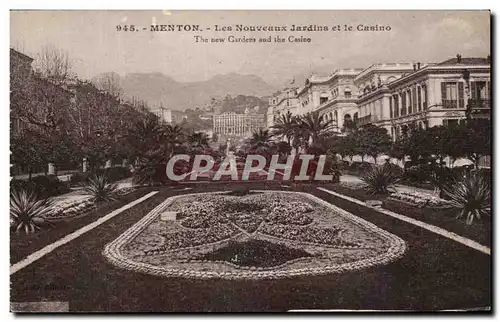 Ansichtskarte AK Menton Les Nouveaux Jardins et le Casino