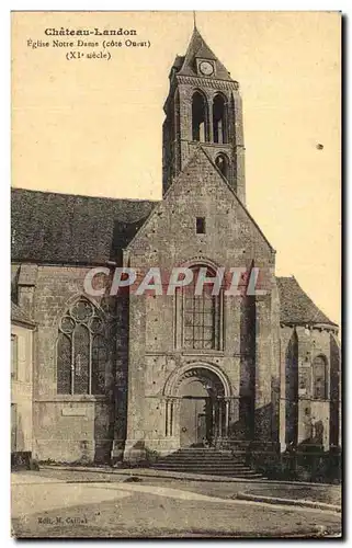 Ansichtskarte AK Chateau Landon Eglise Notre Dame